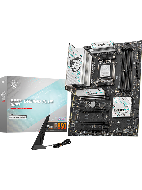 MSI B850 GAMING PLUS WIFI6E DDR5 HDMI-DP TYPEC PCIE 5.0 AM5 ATX