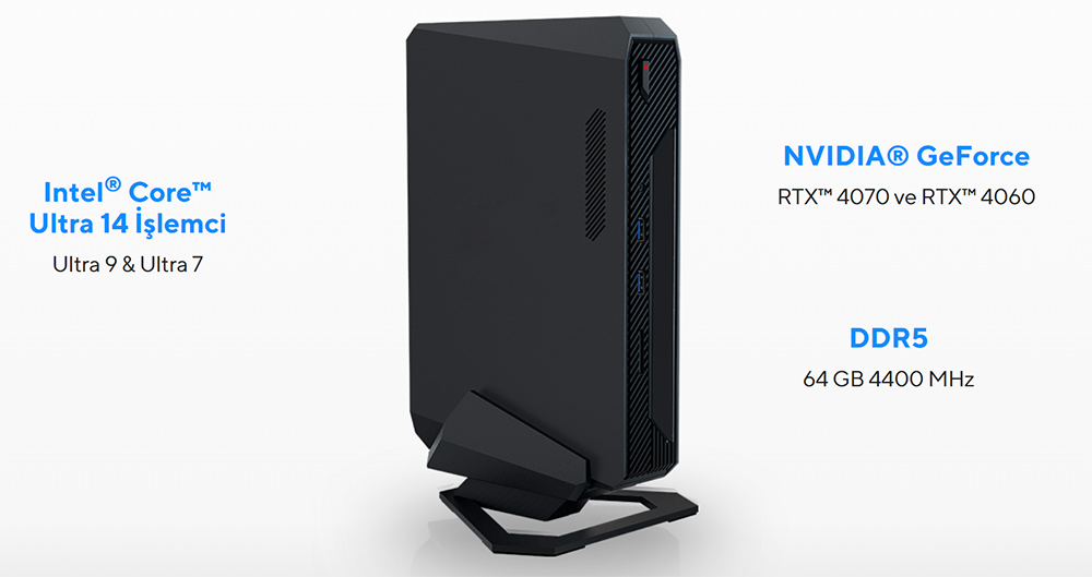 ASUS ULTRA 9 185H-RAM DSİK YOK -RTX4070-FDOS GAMING MINI PC / NUC 14 Performance NUC14SRKU9 / 90AR0042-M001B0