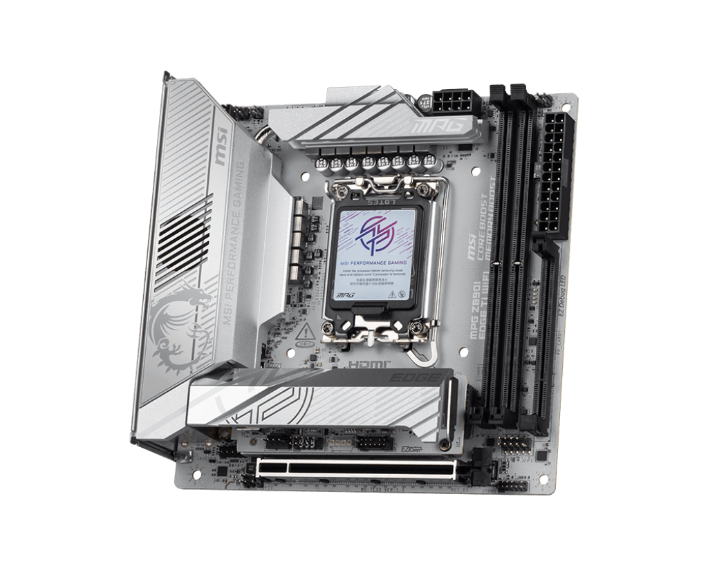 MSI MPG Z890I EDGE TI WIFI7 DDR5 HDMI-TYPEC PCIE 5.0 1851p mITX Beyaz
