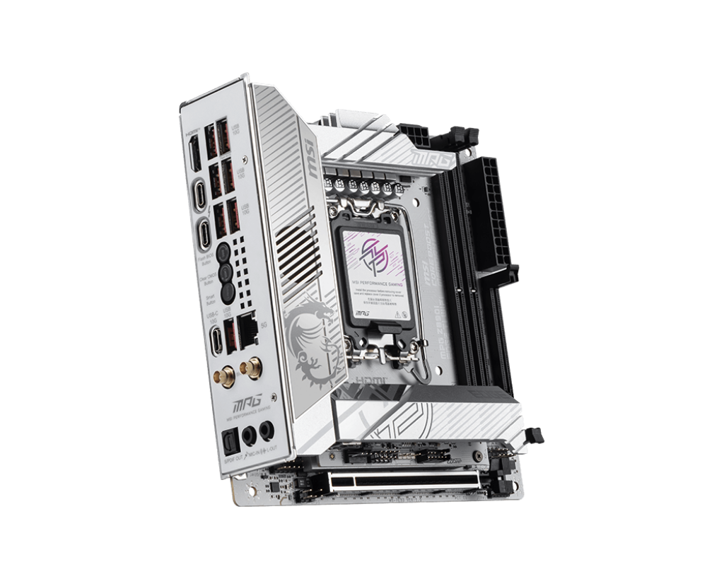 MSI MPG Z890I EDGE TI WIFI7 DDR5 HDMI-TYPEC PCIE 5.0 1851p mITX Beyaz