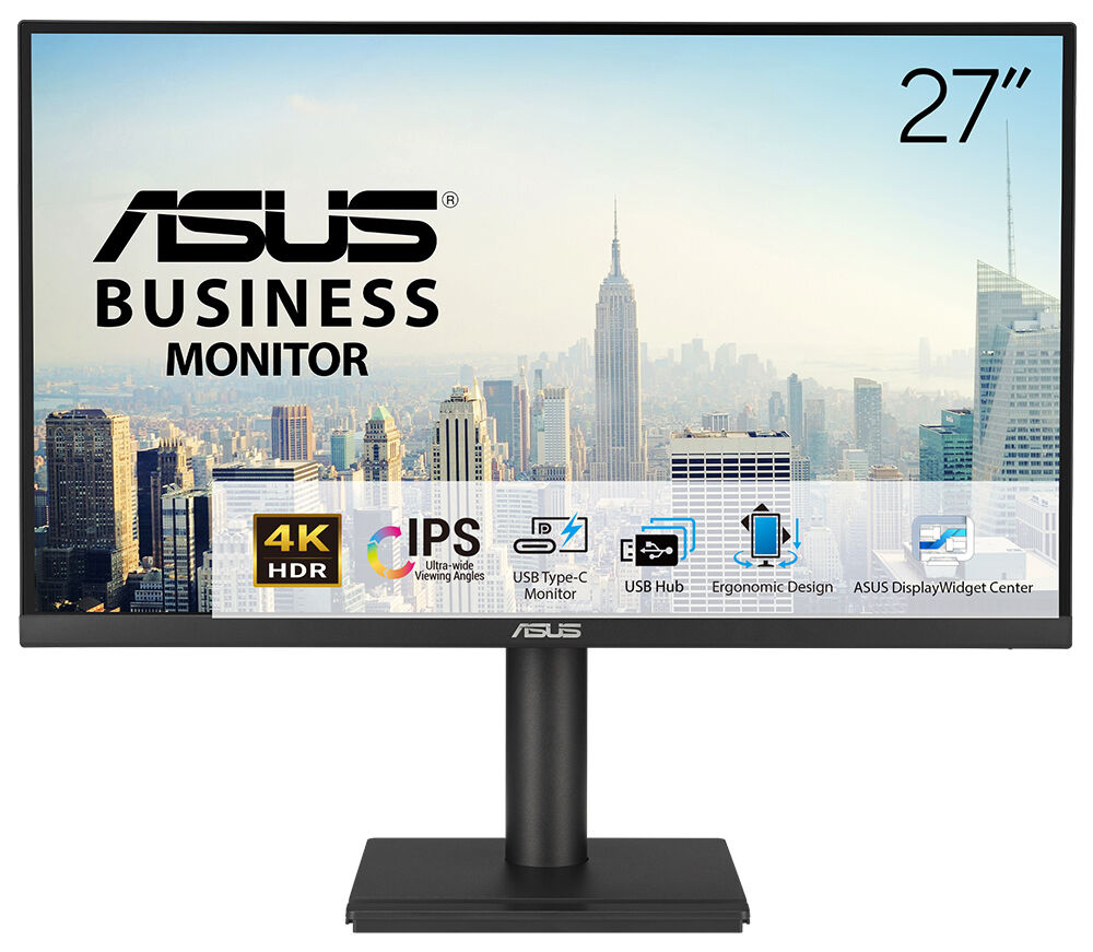 ASUS 27" IPS VA27UCPS 5MS 60HZ HDMI-DP TYPEC Kurumsal Pivot Monitör 3840x2160 / 90LM09WJ-B03170