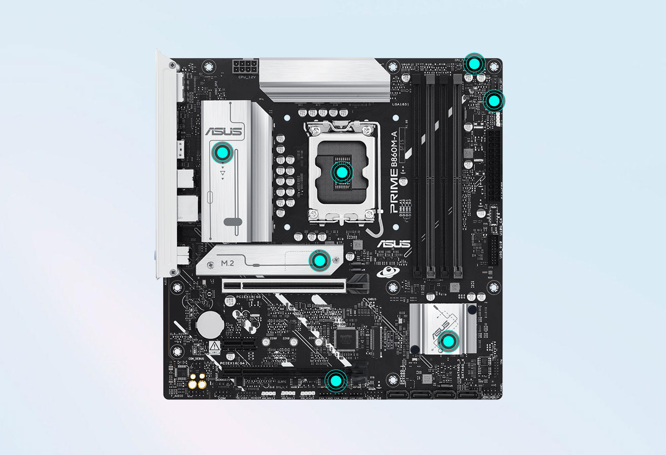 ASUS PRIME B860M-A-CSM DDR5 HDMI-DP TYPEC PCIE 5.0 1851p mATX / 90MB1K00-M0EAYC