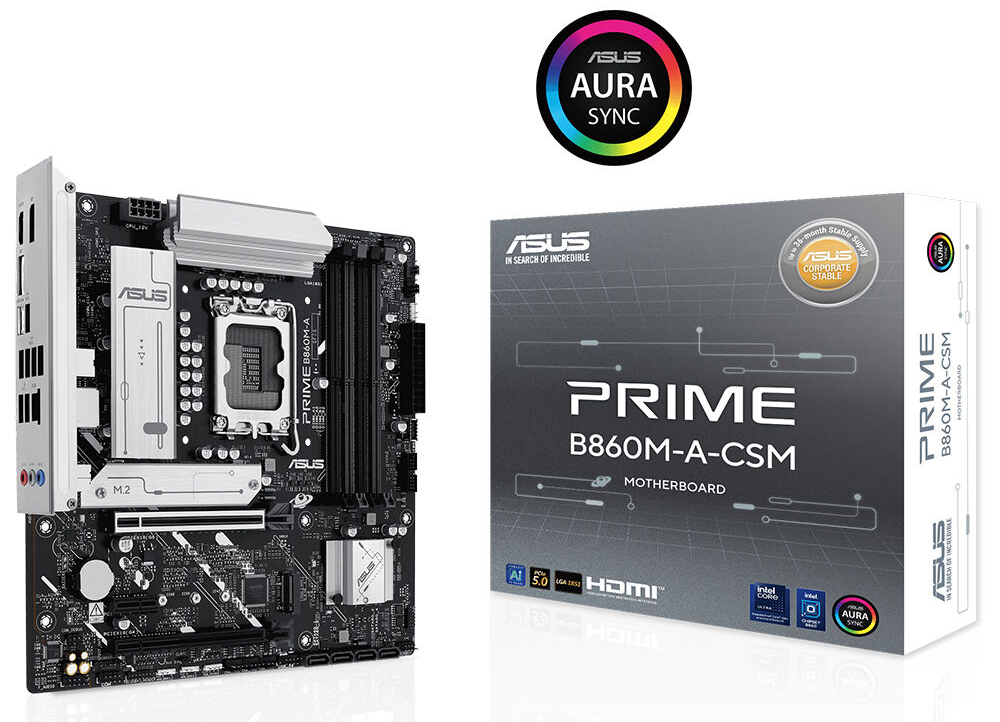 ASUS PRIME B860M-A-CSM DDR5 HDMI-DP TYPEC PCIE 5.0 1851p mATX / 90MB1K00-M0EAYC