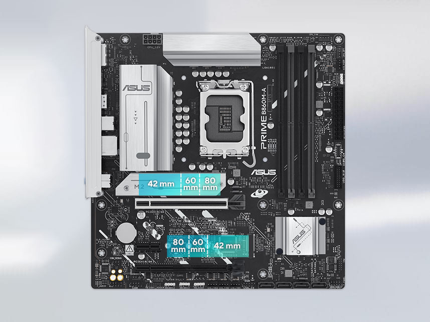 ASUS PRIME B860M-A-CSM DDR5 HDMI-DP TYPEC PCIE 5.0 1851p mATX / 90MB1K00-M0EAYC