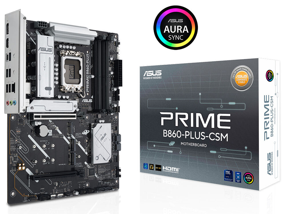 ASUS PRIME B860-PLUS-CSM DDR5 HDMI-DP TYPEC PCIE 5.0 1851p ATX