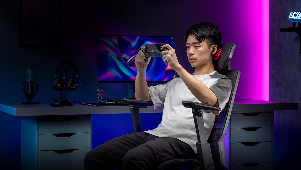 ASUS ROG Destrier SL400C Core Ergonoomik Fileli Oyuncu Koltuğu /  90GC01P0-MSG010