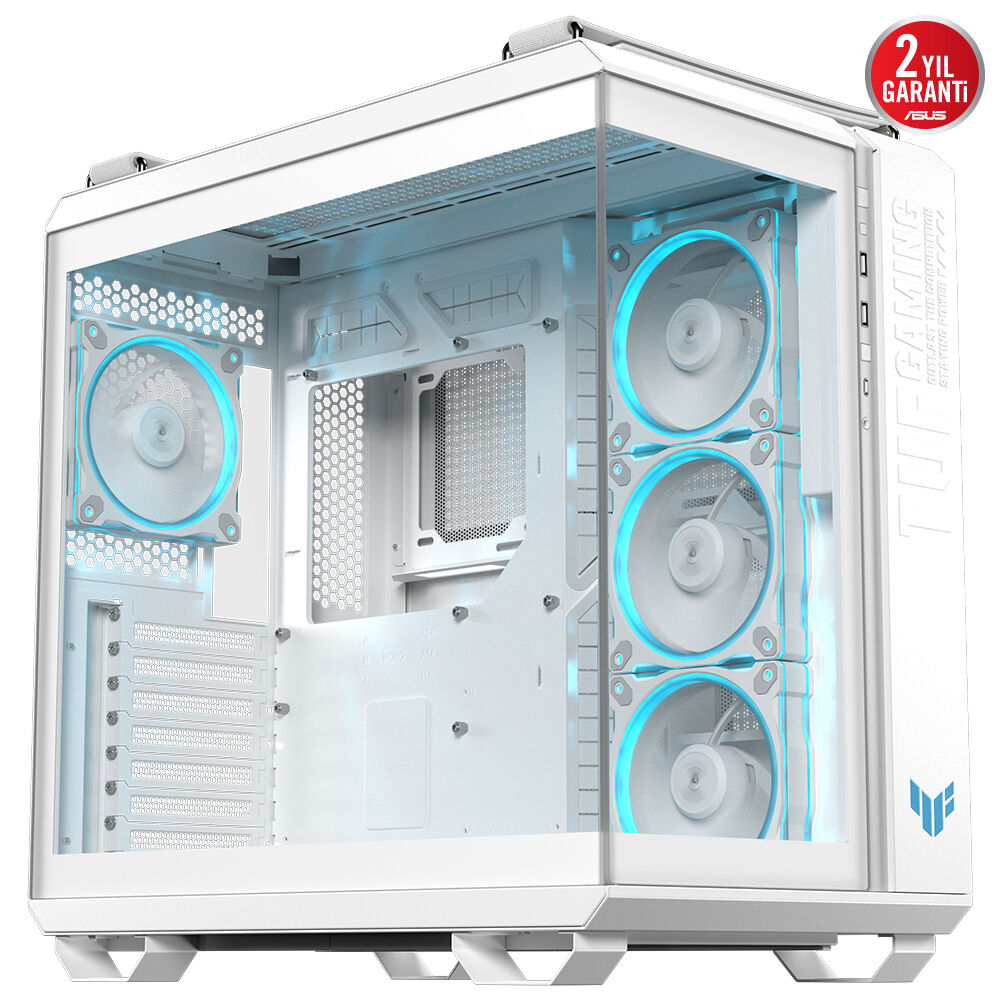 ASUS TUF GAMING GT502 HORIZON Gaming Mid-Tower PC Kasası Beyaz / 90DC0093-B19010