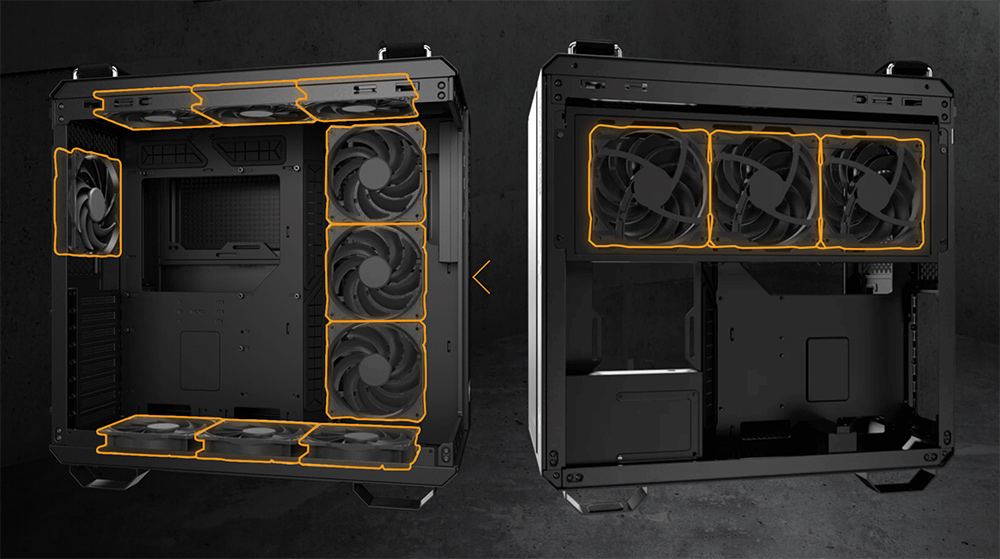 ASUS TUF GAMING GT502 HORIZON Gaming Mid-Tower PC Kasası Beyaz / 90DC0093-B19010