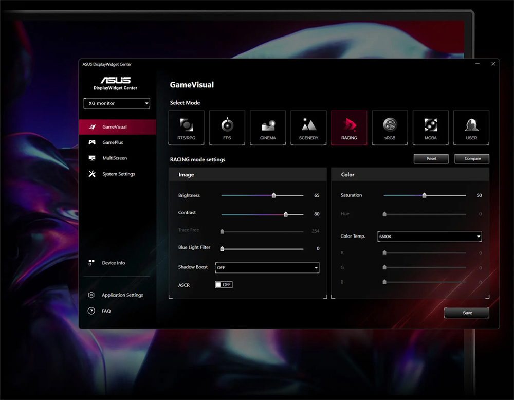 ASUS 31.5" FAST VA ROG STRIX XG32WCMS 1MS 280HZ HDMI-DP Gaming Monitör 2560x1440 / 90LM09X0-B01970