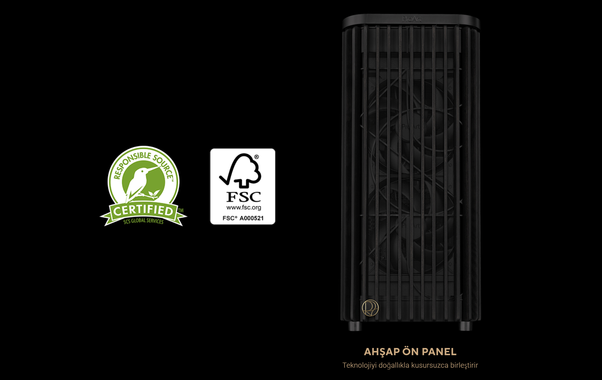 ASUS PROART PA401 METAL Gaming EATX PC Kasası / 90DC00M0-B39030