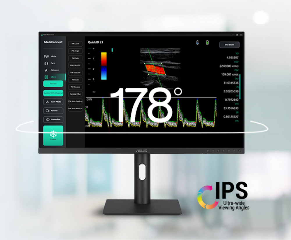 ASUS 27" IPS HA2741A 5MS 75HZ HDMI-DP TYPEC Medikal Pivot Monitör 2560x1440