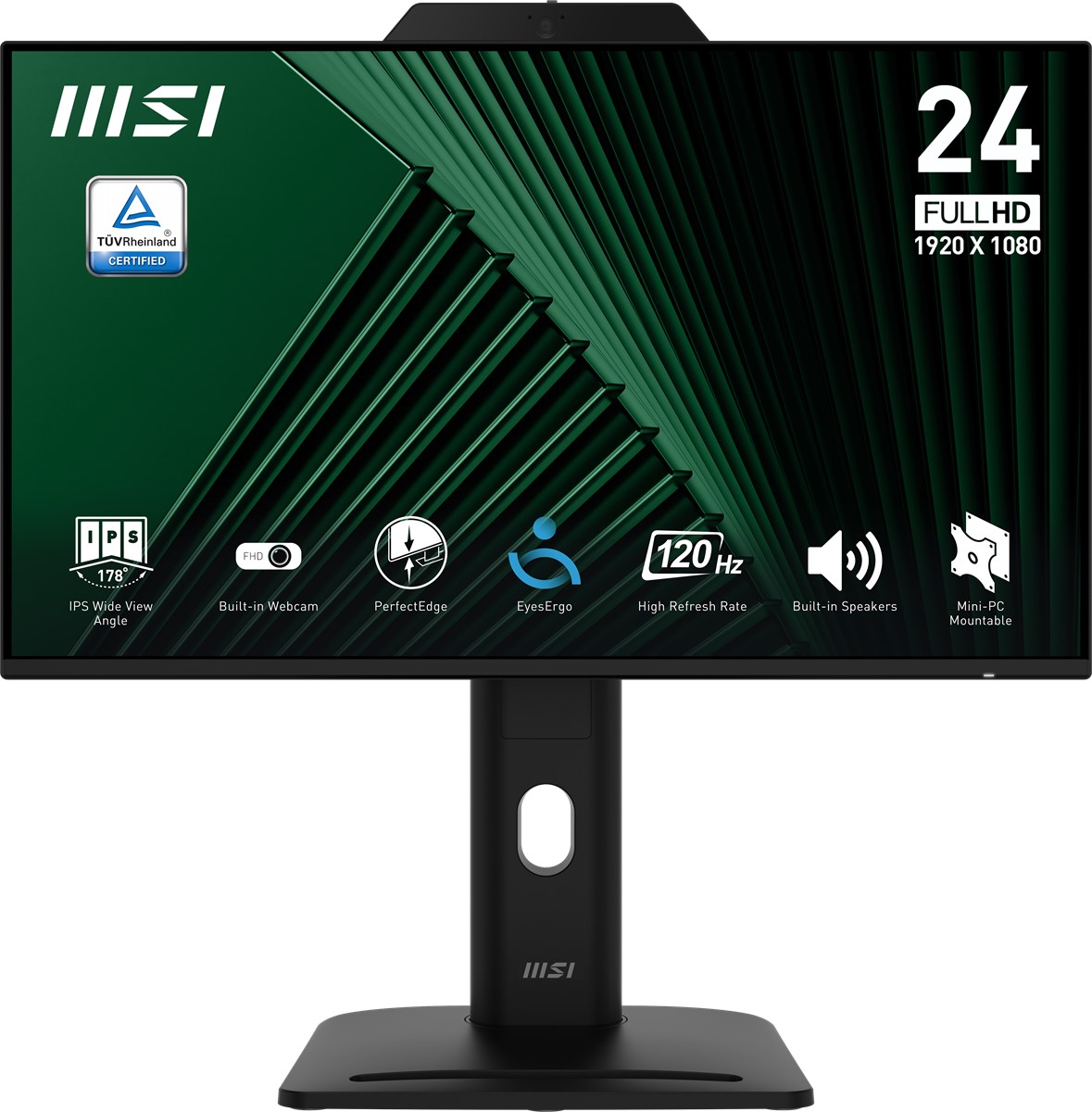 MSI 23.8" IPS PRO MP242PMG 1MS 120HZ HDMI-DP Pivot Kurumsal Monitör 1920x1080