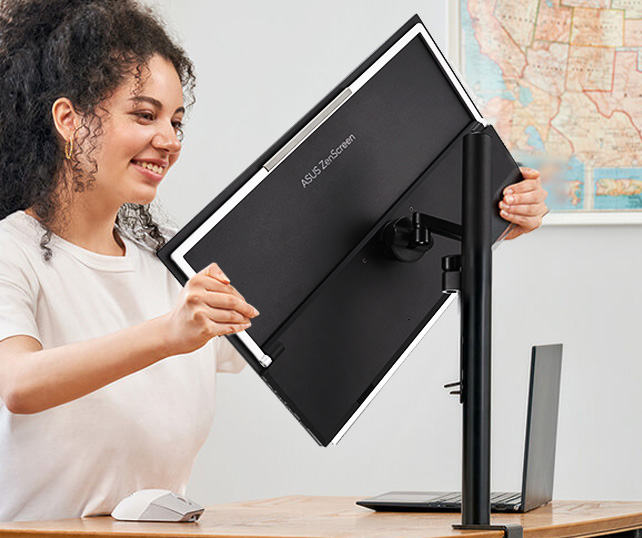 ASUS 27" IPS ZenScreen MB27ACF 5MS 100HZ HDMI-TYPEC Taşınabilir Monitör 2560x1440 / 90LM0AU5-B01A71