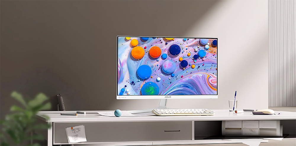 ASUS 27" IPS VU279HFI-W 1MS 100HZ HDMI  Nano İyon Monitör Beyaz 1920x1080 / 90LM09IT-B01K70