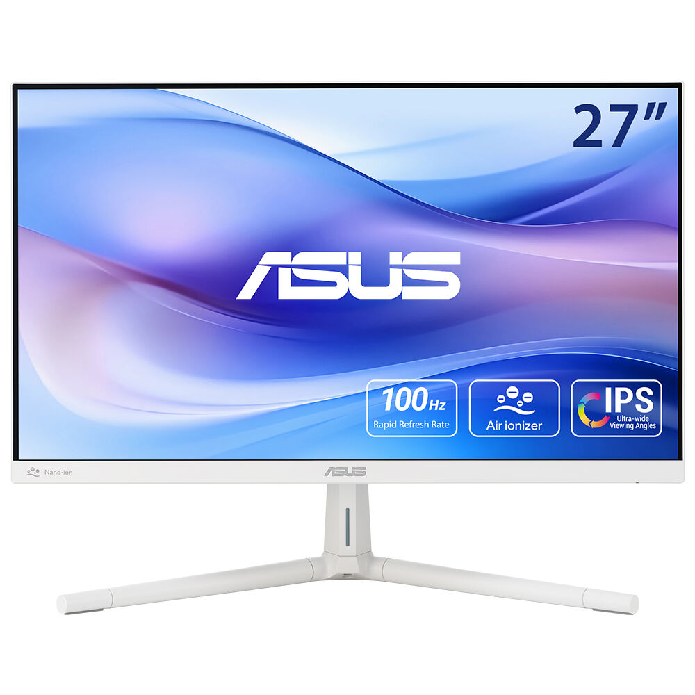 ASUS 27" IPS VU279HFI-W 1MS 100HZ HDMI  Nano İyon Monitör Beyaz 1920x1080 / 90LM09IT-B01K70