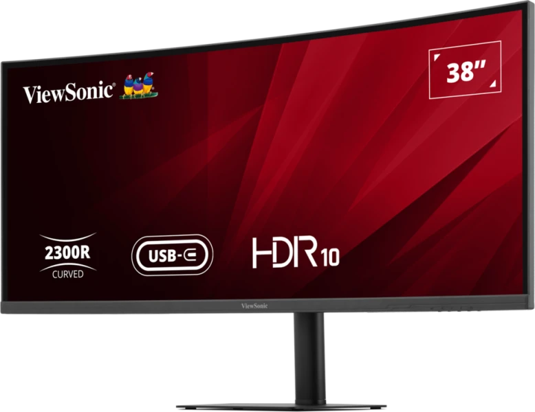 VIEWSONIC 37.5" IPS VA3820C 5MS 75HZ HDMI-DP TYPEC Kavisli Kurumsal Monitör 3840x1600