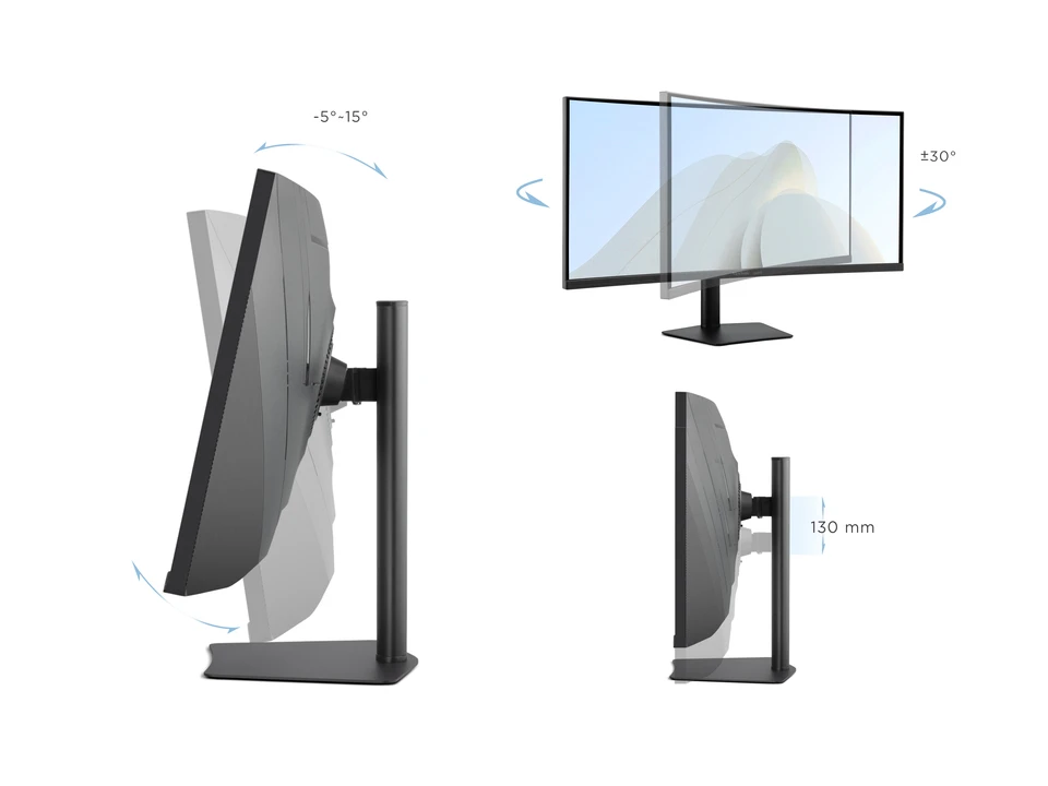 VIEWSONIC 37.5" IPS VA3820C 5MS 75HZ HDMI-DP TYPEC Kavisli Kurumsal Monitör 3840x1600