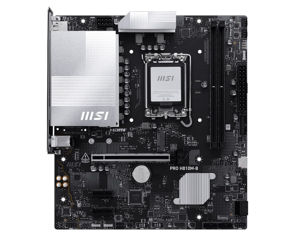 MSI PRO H810M-B DDR5 HDMI-DP PCIE 4.0 1851p mATX