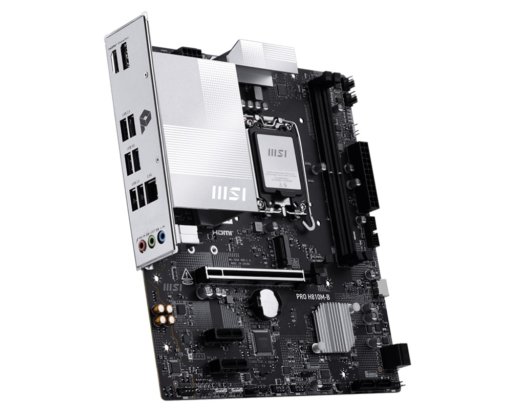 MSI PRO H810M-B DDR5 HDMI-DP PCIE 4.0 1851p mATX