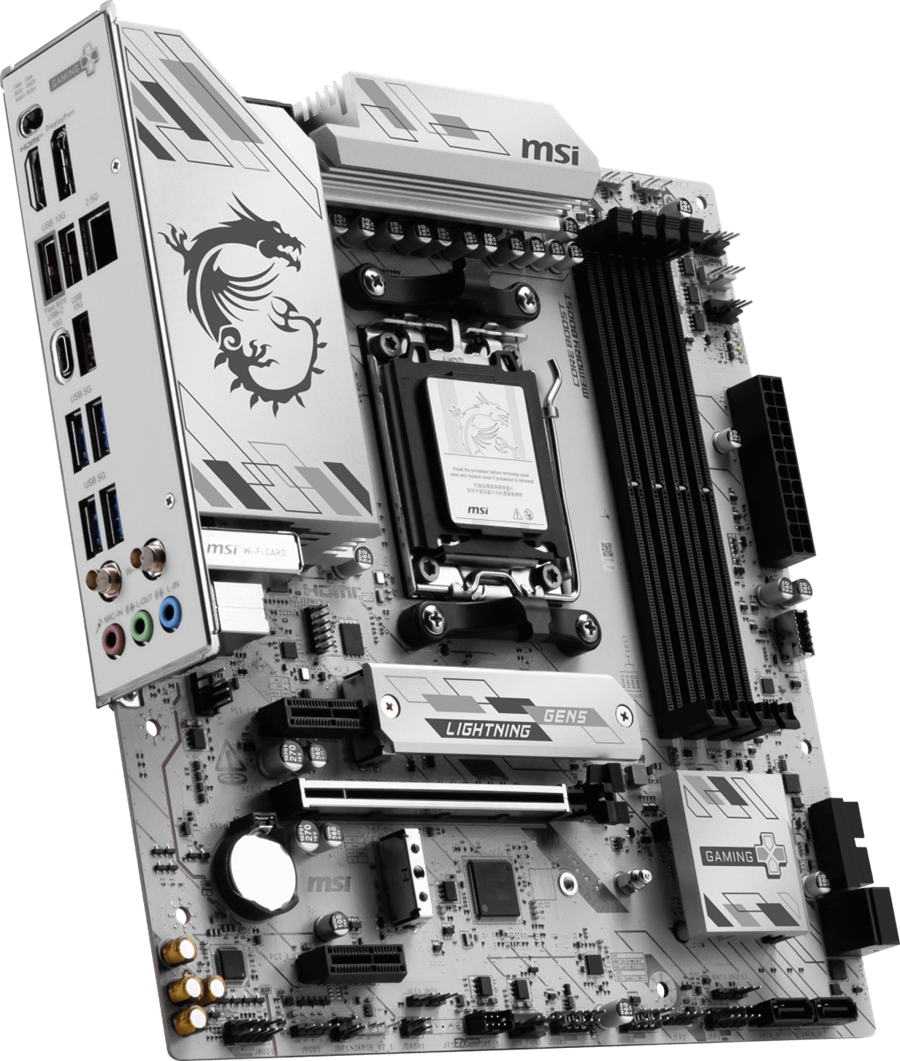 MSI B850M GAMING PLUS WIFI6E DDR5 HDMI-DP TYPEC PCIE 5.0 AM5 mATX