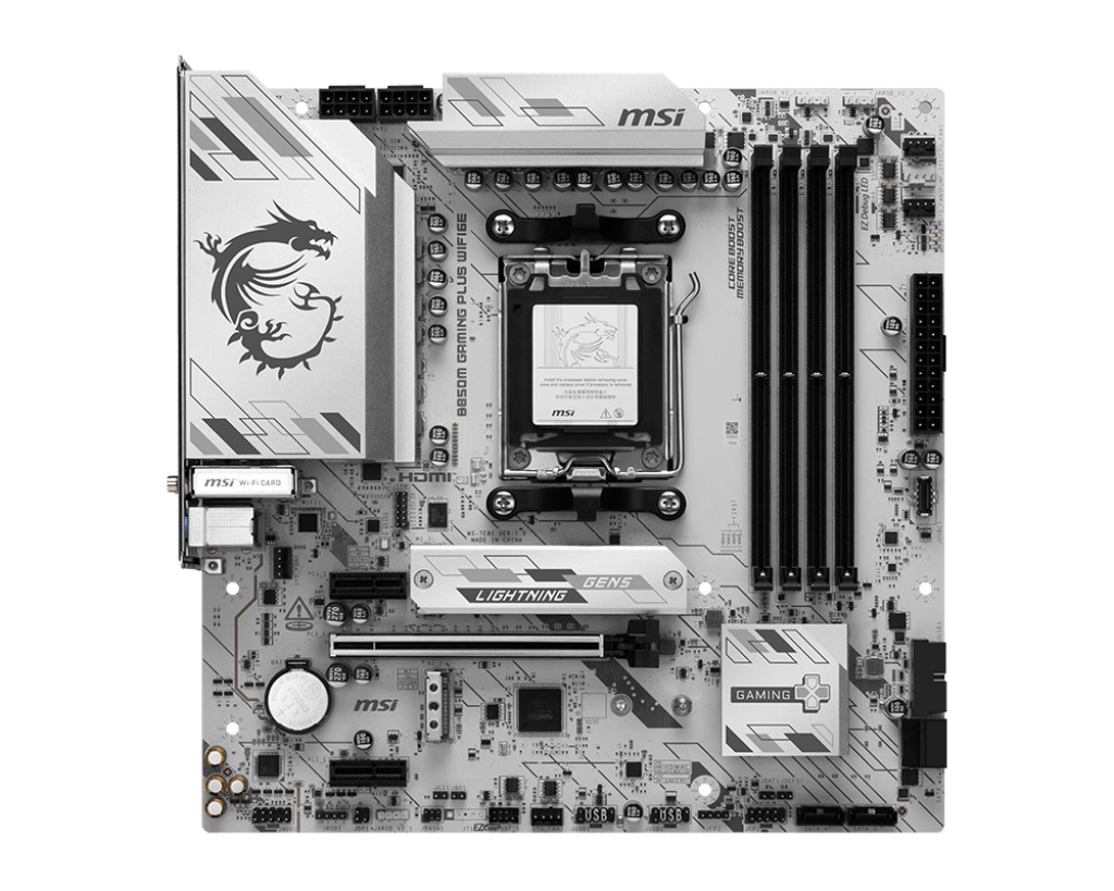 MSI B850M GAMING PLUS WIFI6E DDR5 HDMI-DP TYPEC PCIE 5.0 AM5 mATX