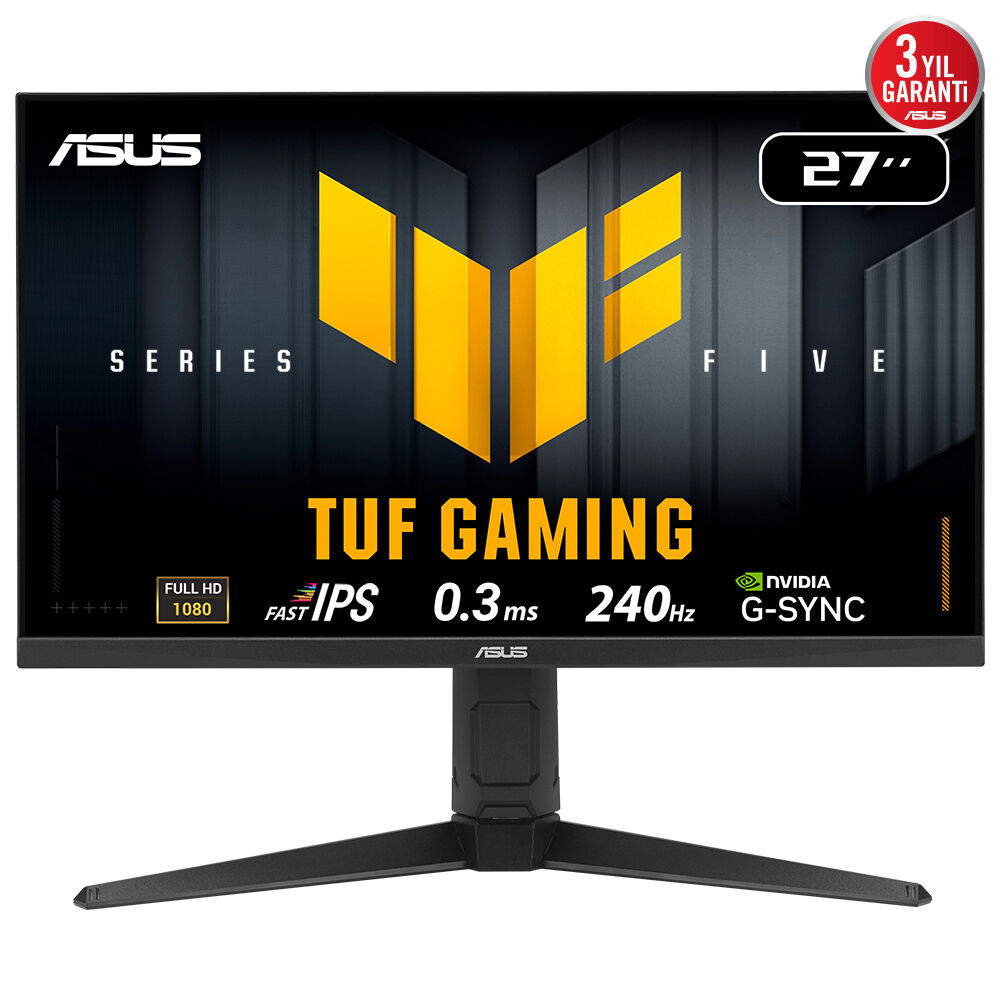 ASUS 27" IPS TUF GAMING VG279QML5A 0.3MS 240HZ HDMI-DP Gaming Monitör 1920x1080