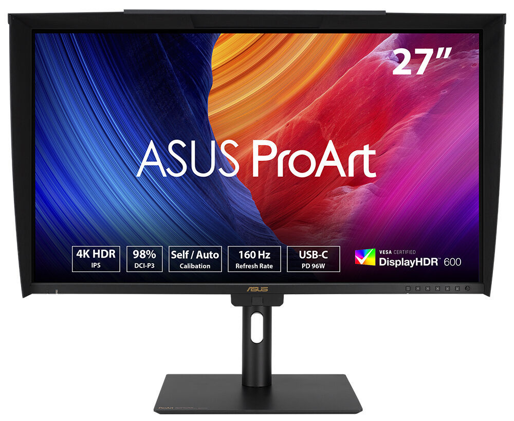 ASUS 27" IPS PROART PA27UCGE 1MS 160HZ HDMI-DP TYPEC Pivot Grafik Tasarım Monitörü 3840x2160 / 90LM04NC-B01K71