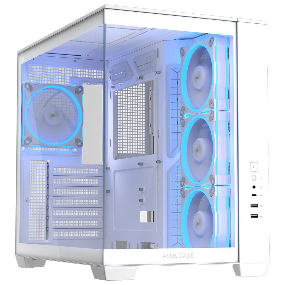ASUS A32 PLUS TG ARGB Gaming Mid-Tower PC Kasası Beyaz / 90DC00S3-B19000