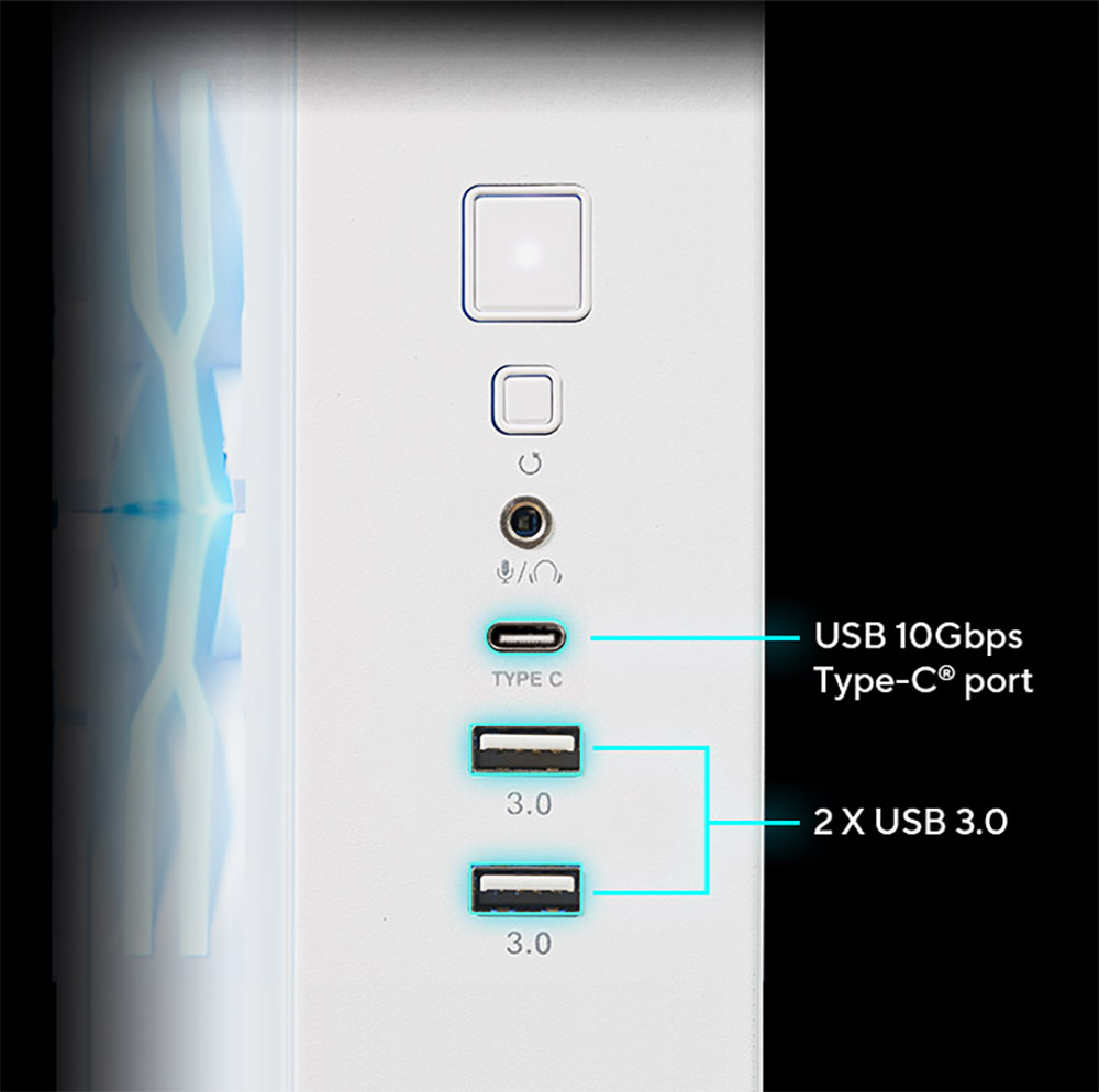 ASUS A32 PLUS TG ARGB Gaming Mid-Tower PC Kasası /  90DC00S0-B19000