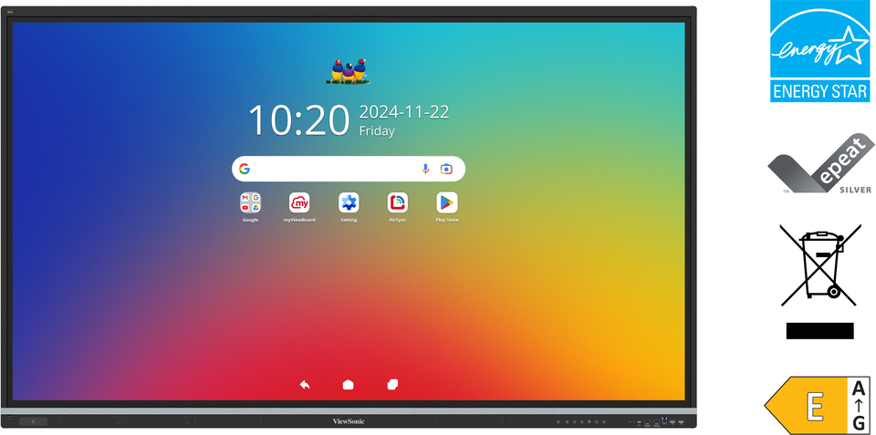 VIEWSONIC 75" ViewBoard IFP7551 75" 4K Ultra HD İnteraktif Akıllı Ekran