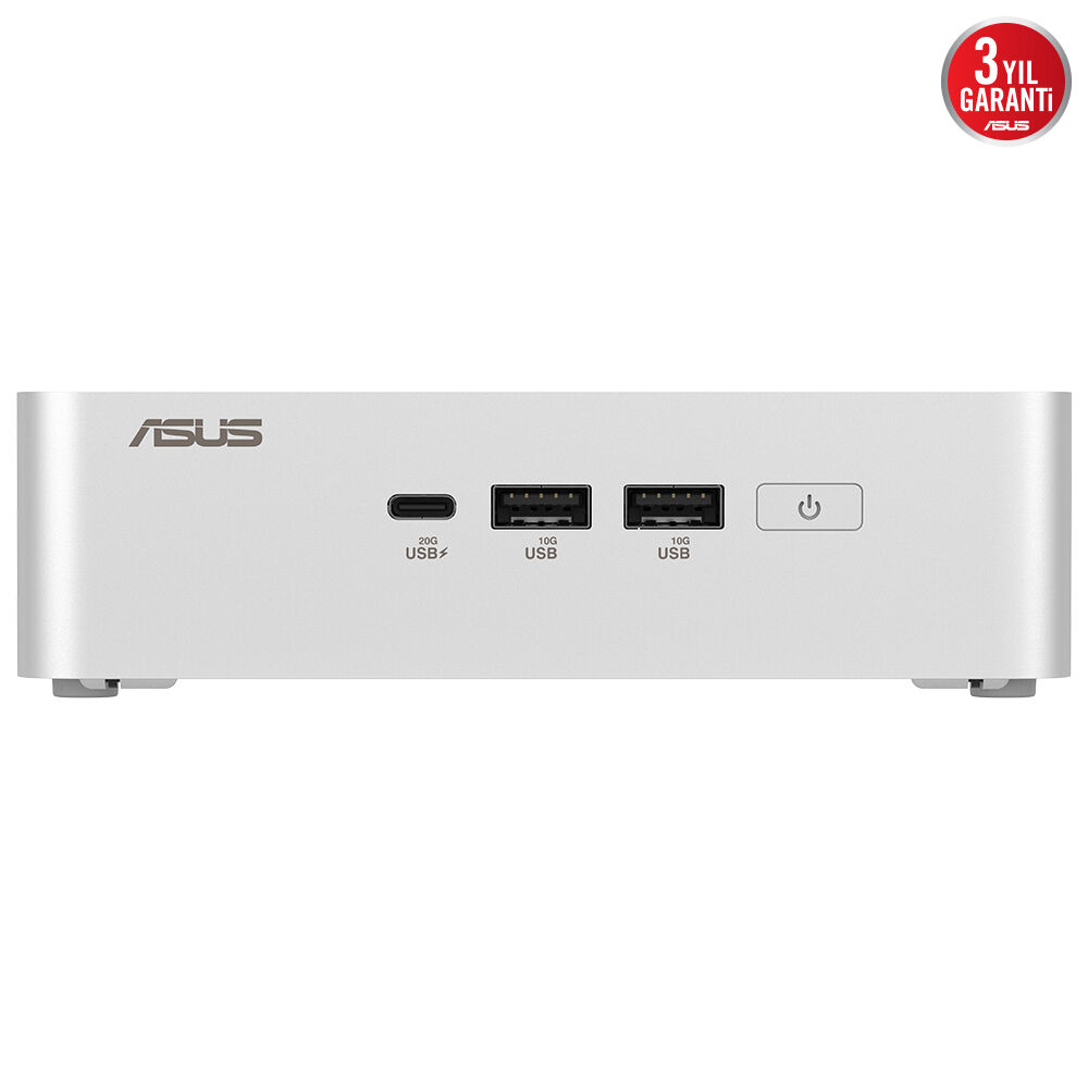 ASUS ULTRA 225H-RAM-DİSK YOK-FDOS MINI PC GÜMÜŞ / NUC15 PRO+ RNUC15CRSU500002