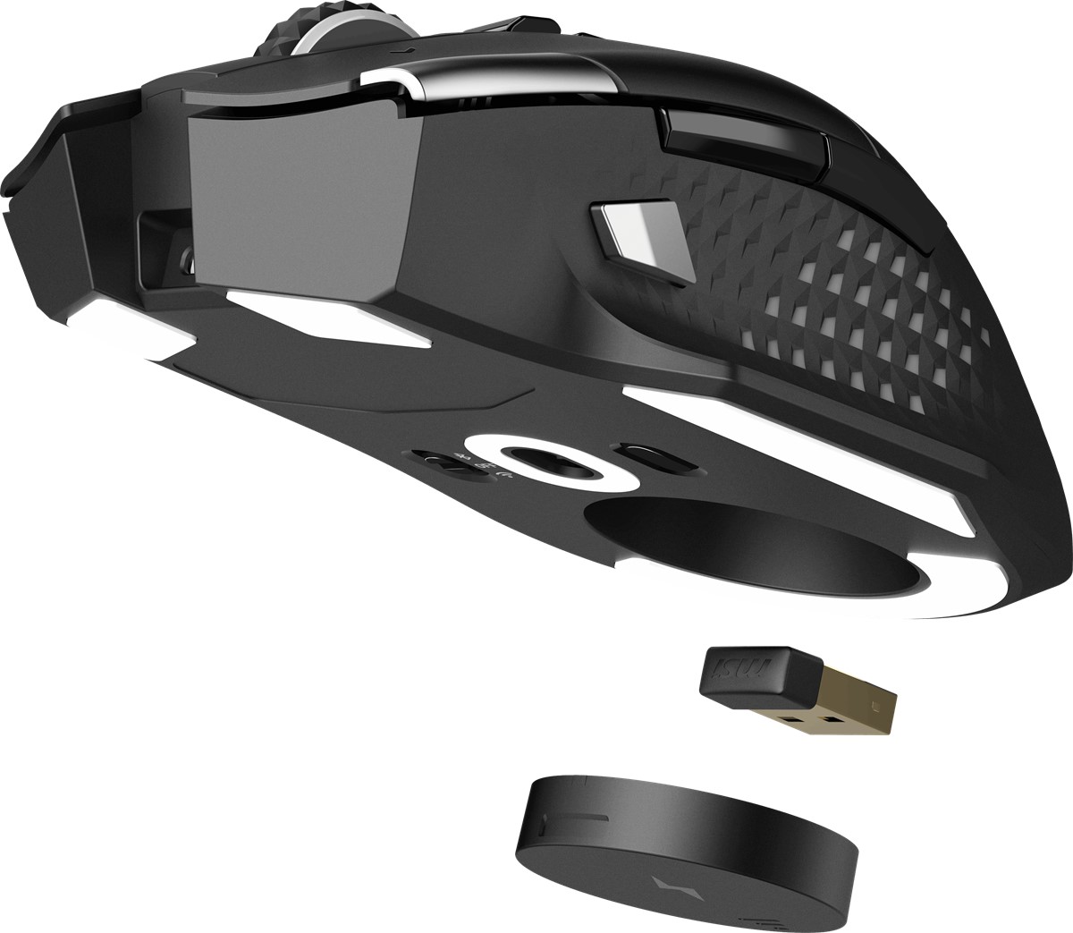 MSI GG Versa Pro Wireless 26000 DPI Kablosuz Oyuncu Faresi + Mouse Dock Pro Şarj Standı Seti