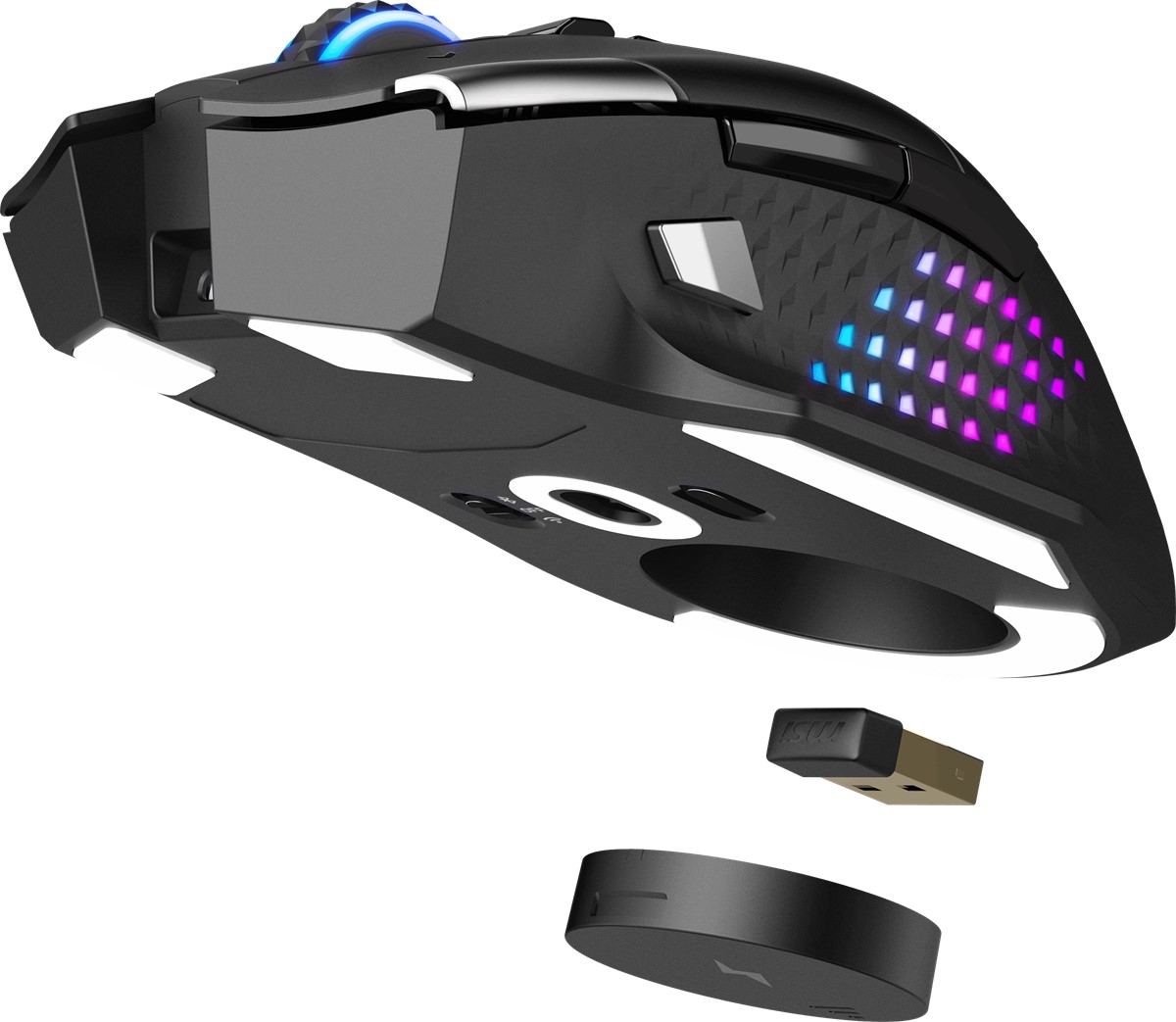 MSI GG Versa Pro Wireless 26000 DPI Kablosuz Oyuncu Faresi + Mouse Dock Pro Şarj Standı Seti