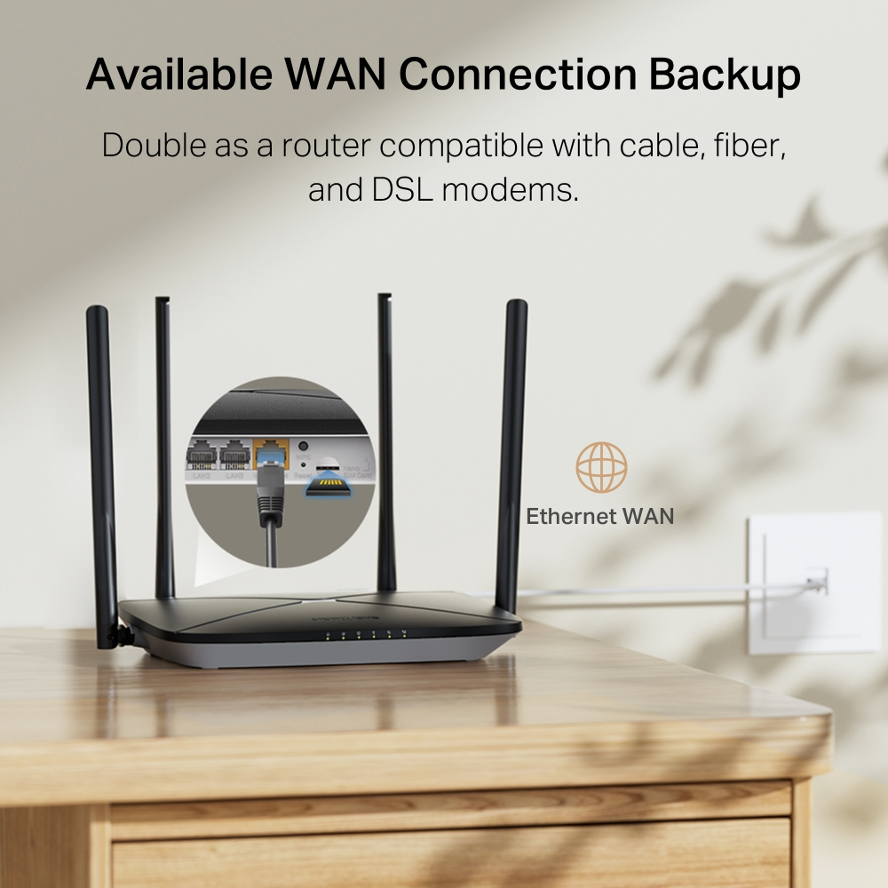 MERCUSYS MB115-4G N300 4G LTE Sim Kartlı Router