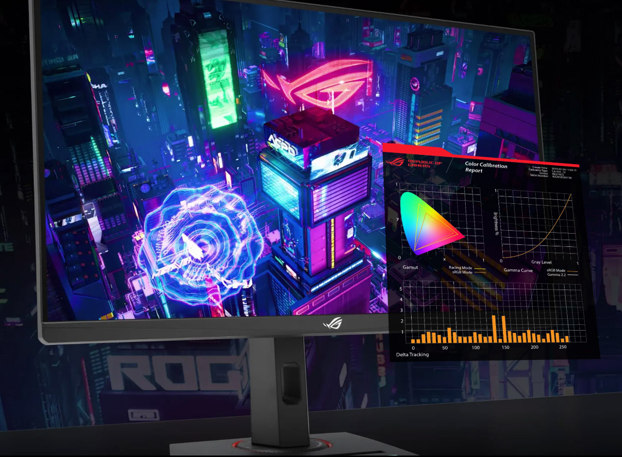 ASUS 27" IPS ROG STRIX XG27ACMS 0.3MS 320HZ OC HDMI-DP TYPEC Pivot Gaming Monitör 2560x1440 /  90LM0BE0-B01171