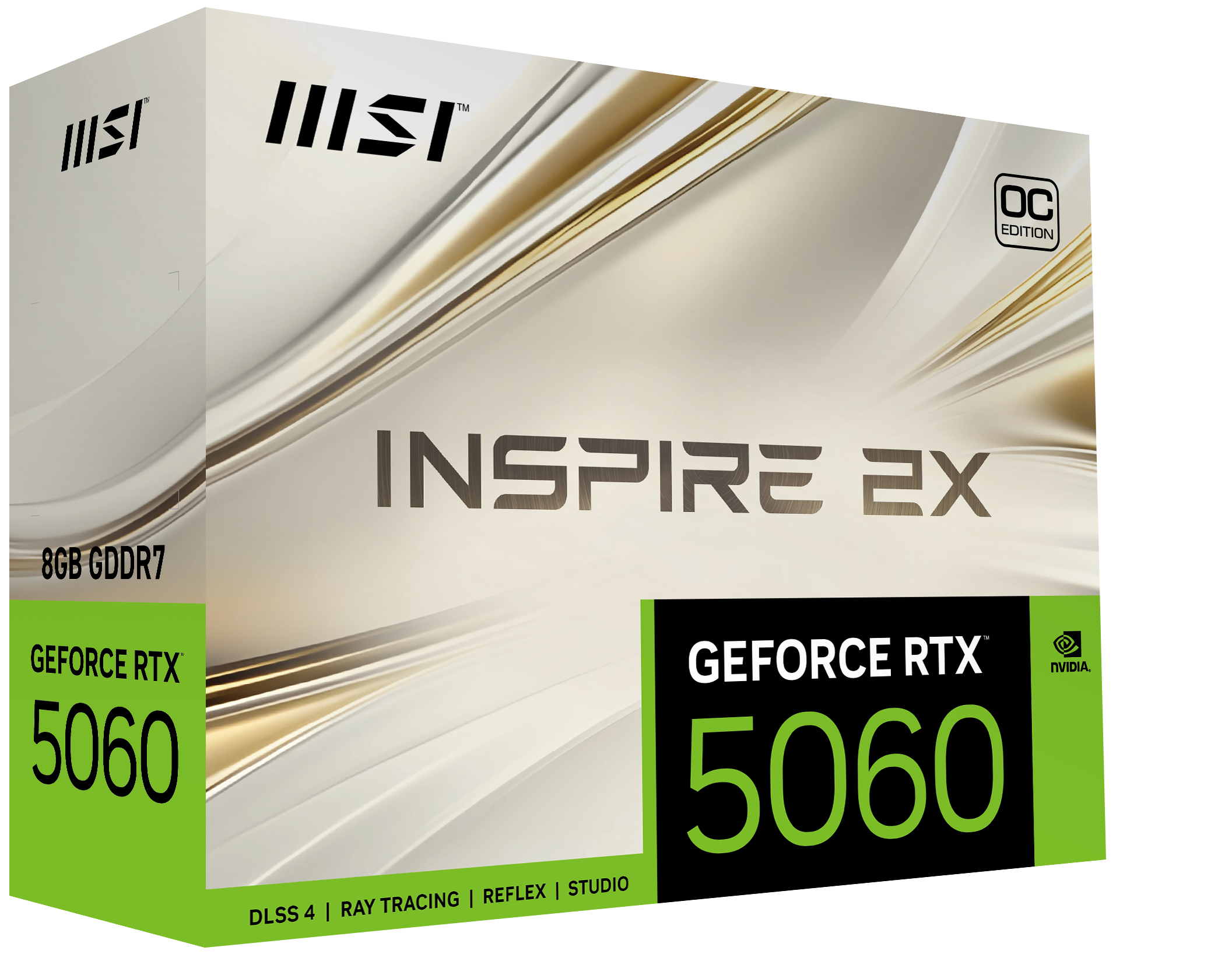 MSI 8GB RTX5060 8G INSPIRE 2X OC GDDR7 128bit HDMI-DP PCIE 5.0