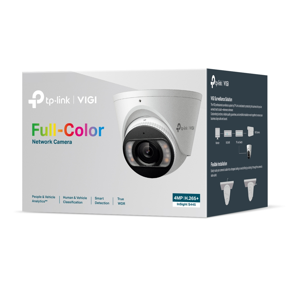 TP-LINK 4MP Dome 2.8mm Renkli IP Kamera InSight S445