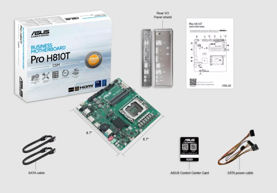 ASUS PRO H810T-CSM DDR5 HDMI-DP PCIE 5.0 1851p ATX Kurumsal Anakart