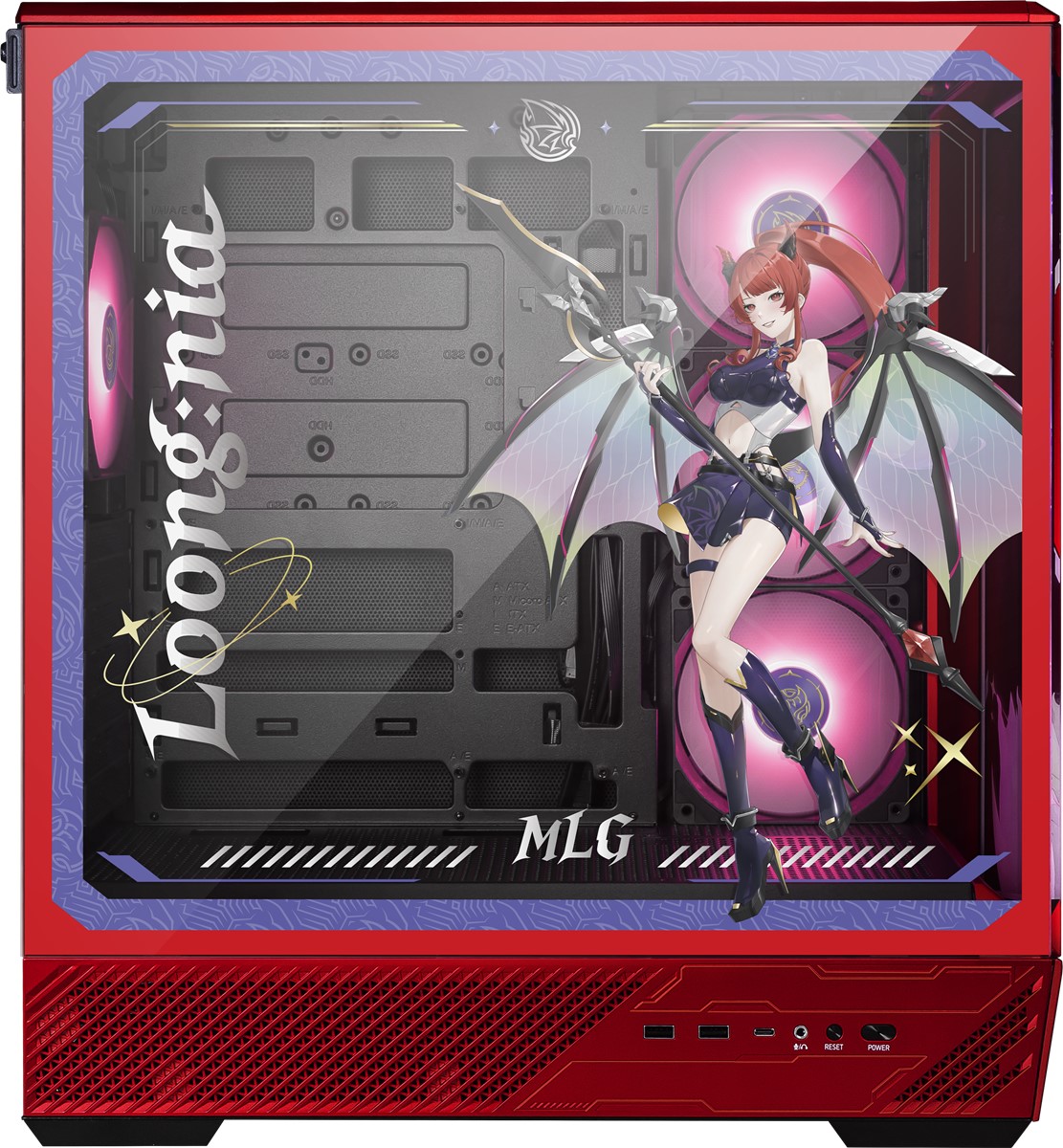 MSI PANO 130R MLG EDITION Gaming Mid-Tower PC Kasası Kırmızı-Siyah