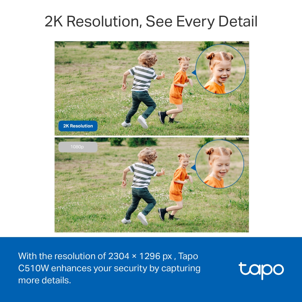 TP-LINK 3MP 4mm  Wıfı Kablosuz Pan-Tilt IP Kamera MC510
