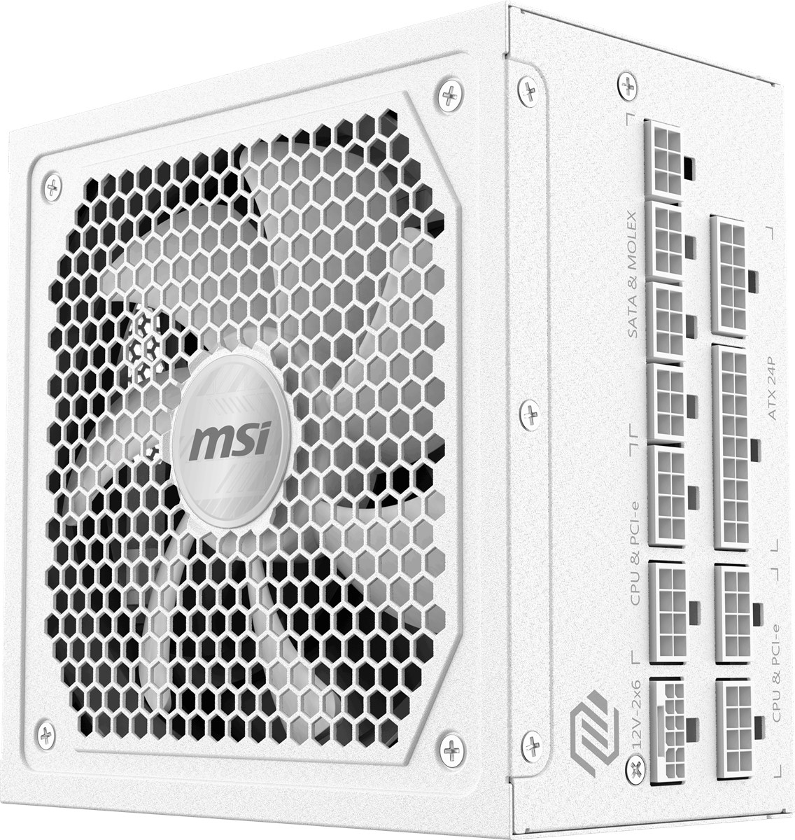 MSI 1000w 80+ Gold MAG A1000GL PCIE5 WHITE Tam Modüler Power Supply Beyaz