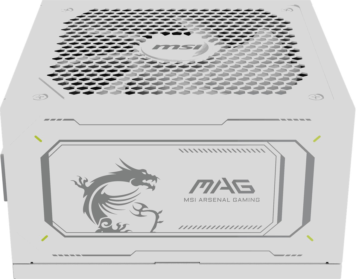 MSI 1000w 80+ Gold MAG A1000GL PCIE5 WHITE Tam Modüler Power Supply Beyaz