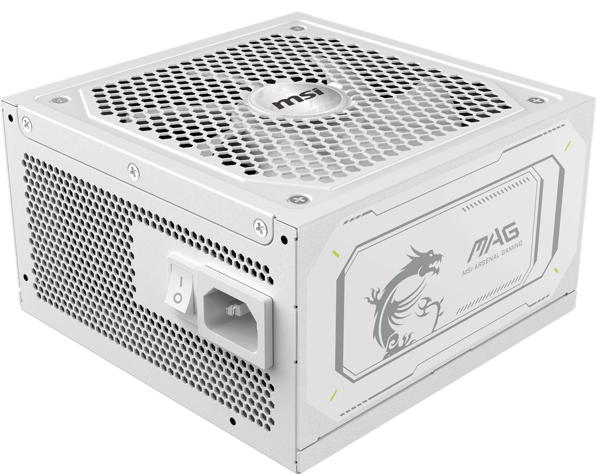MSI 1000w 80+ Gold MAG A1000GL PCIE5 WHITE Tam Modüler Power Supply Beyaz