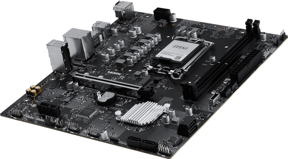MSI PRO H810M-E DDR5 HDMI-DP PCIE 4.0 1851p mATX