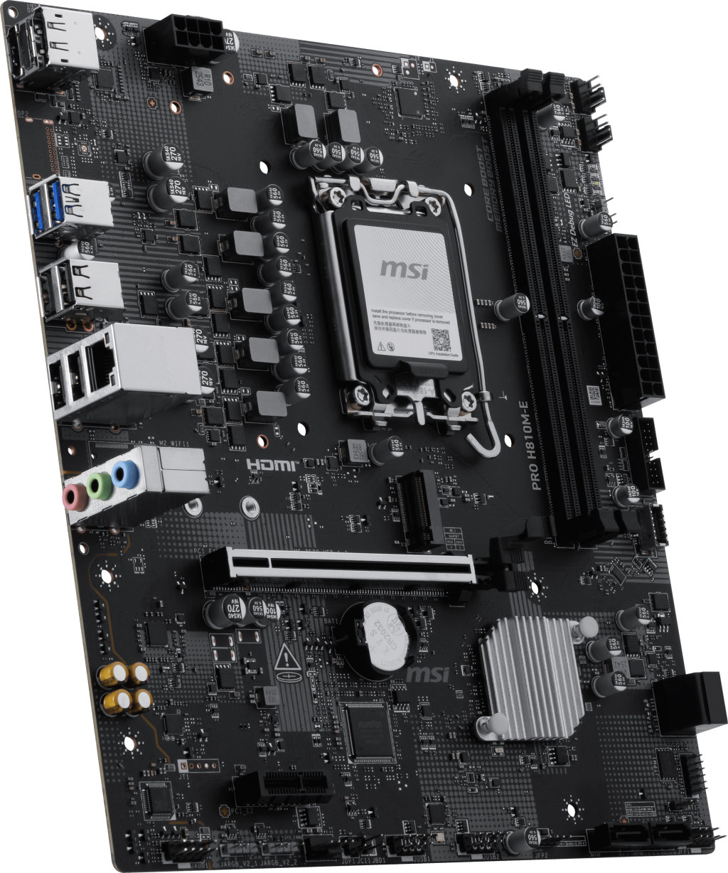 MSI PRO H810M-E DDR5 HDMI-DP PCIE 4.0 1851p mATX