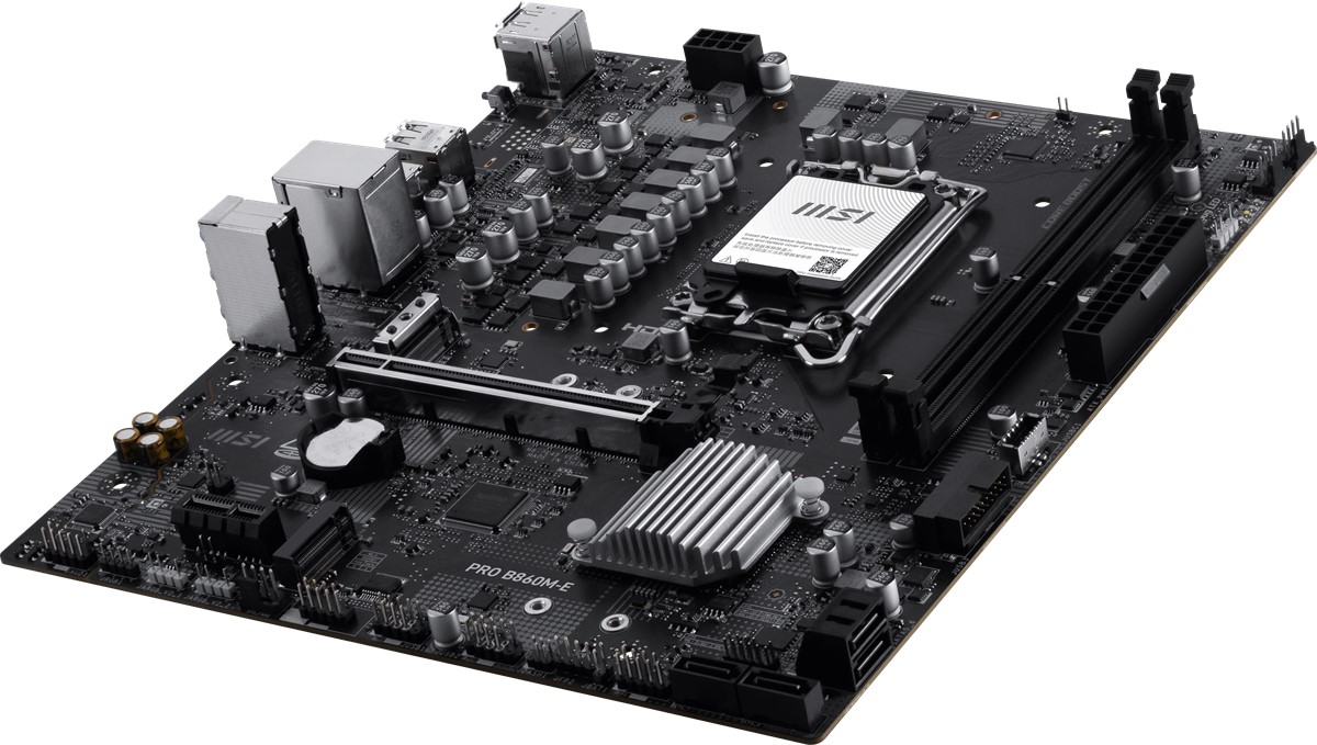 MSI PRO B860M-E DDR5 HDMI-DP PCIE 5.0 1851p mATX