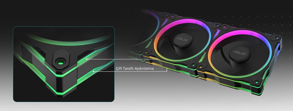 ASUS PRIME MR120 ARGB Beyaz Üçlü Kasa Fanı Seti (3'li set) / 90DA00I3-B09020