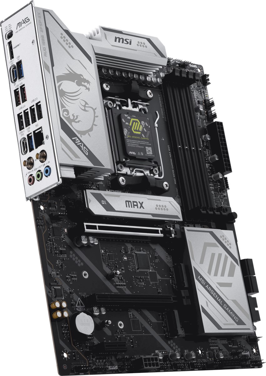 MSI MAG X870E GAMING MAX WIFI7 DDR5 HDMI-DP PCIE 5.0 AM5 ATX