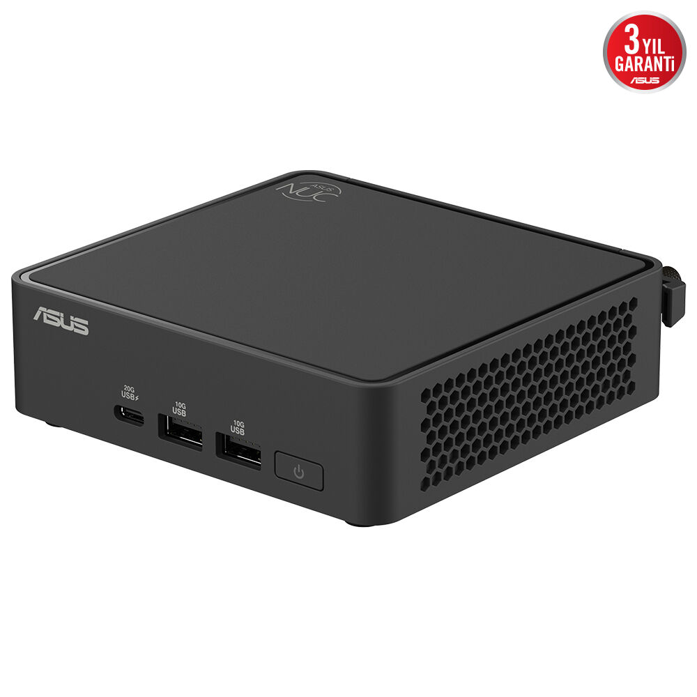 ASUS CORE 3 100U-RAM DİSK YOK-FDOS MINI PC / NUC15 PRO SLIM KIT RNUC15CRKI300002 /90AR00R2-M00050 ikinci görünüm