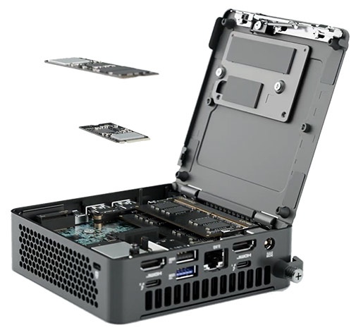 ASUS CORE 3 100U-RAM DİSK YOK-FDOS MINI PC / NUC15 PRO SLIM KIT RNUC15CRKI300002 /90AR00R2-M00050